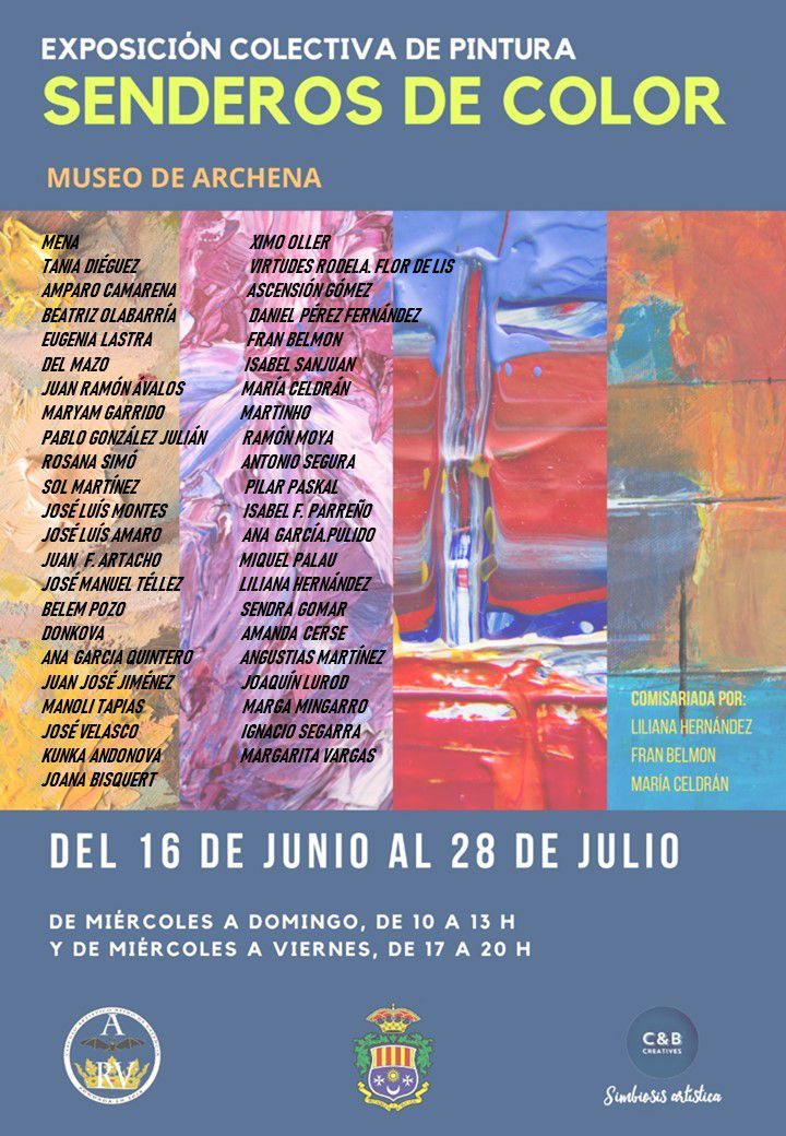 “SENDEROS DE COLOR” -COLECTIVA-(Museo de Archena) Hasta el 28 julio