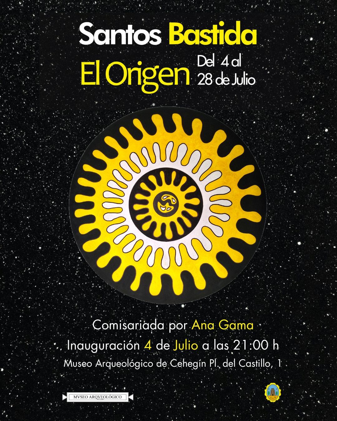 EL ORIGEN de SANTOS BASTIDA (Cehegín, Museo Arqueológico, 4 a 27 julio)